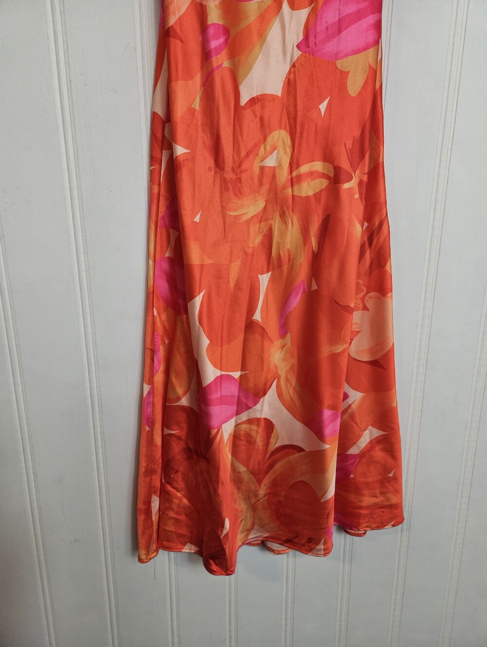 Hello Molly Red Satin Midi Dress Coquette Fairycore Romantic Slip Size 4 - Picture 4 of 15
